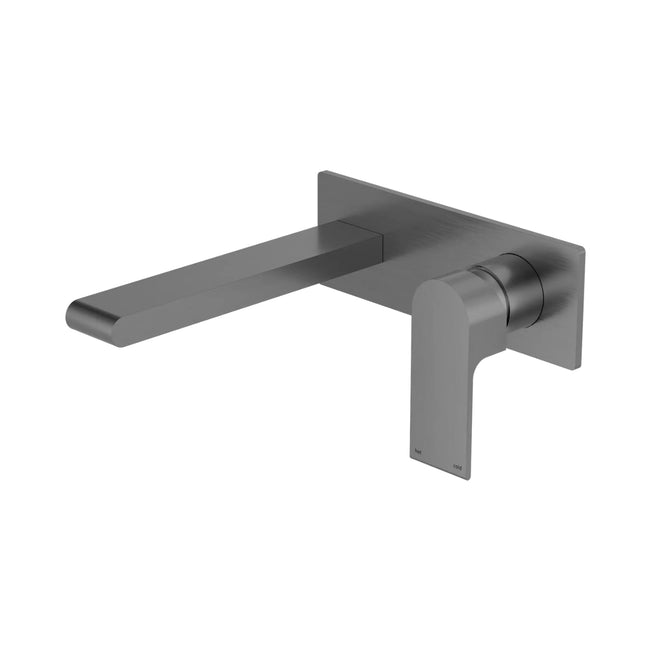 Nero Bianca Wall Basin/Bath Mixer 187mm Gun Metal NR321510AGM_KIT - The Blue Space