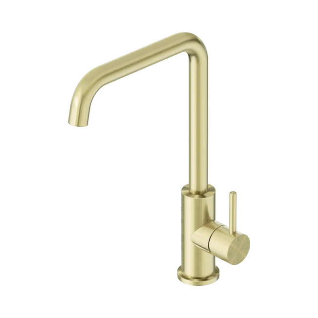 Nero Dolce II Sink Mixer Square Spout - Brushed Gold 25B019BG - The Blue Space