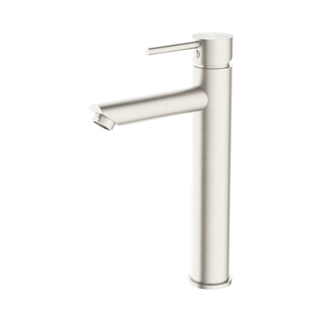 Nero Dolce Tall Basin Mixer Brushed Nickel NR250804BN - The Blue Space