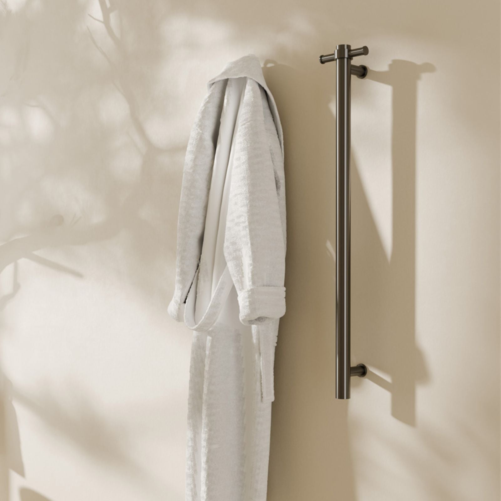 Lifestyle Nero Heated Vertical Towel Rail Gun Metal NRV902HGM - The Blue Space