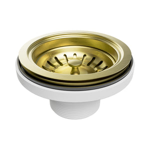 Nero Kitchen Sink Basket Waste Brushed Gold