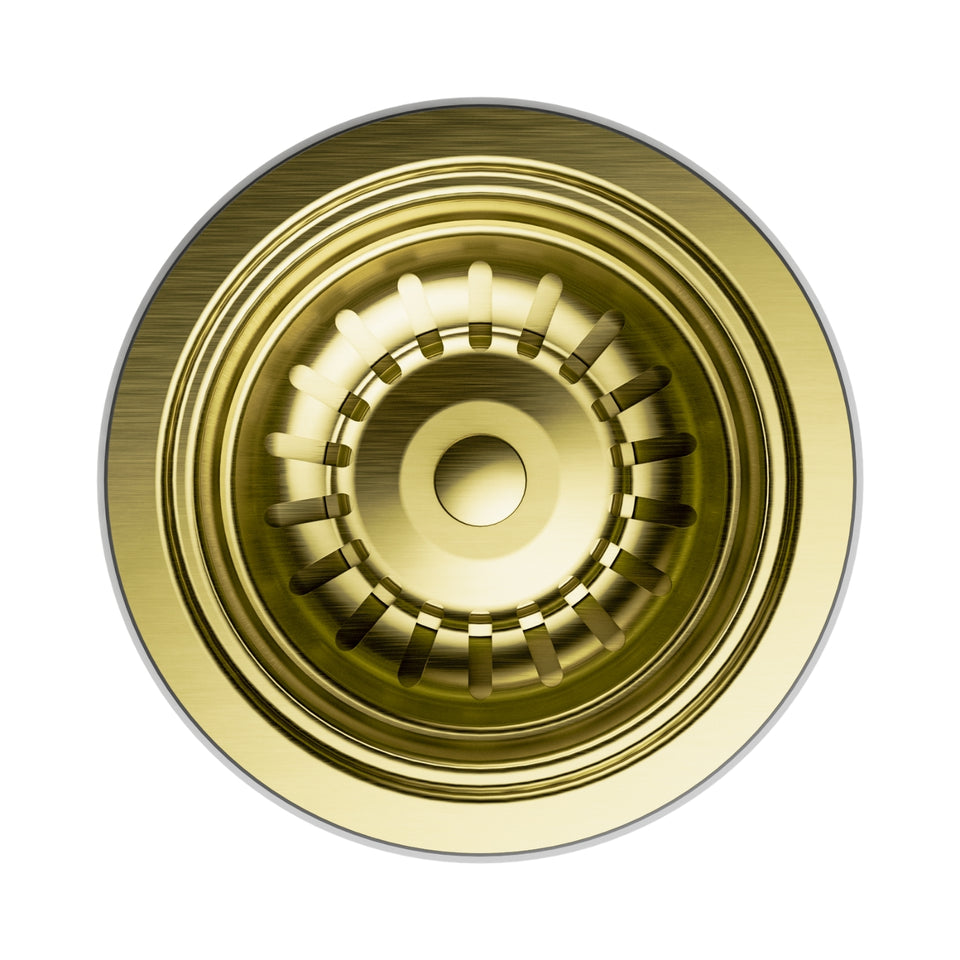Nero Kitchen Sink Basket Waste Brushed Gold