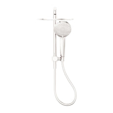 Front Nero Mecca 2 In 1 Twin Shower Brushed Nickel NR250805EBN - The Blue Space