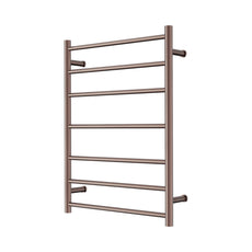 Nero Mecca 240V 7 Bar Heated Towel Ladder Brushed Bronze NR190003HBZ - The Blue Space