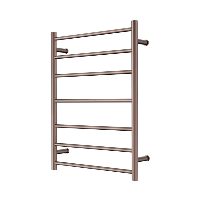 Nero Mecca 240V 7 Bar Heated Towel Ladder Brushed Bronze NR190003HBZ - The Blue Space