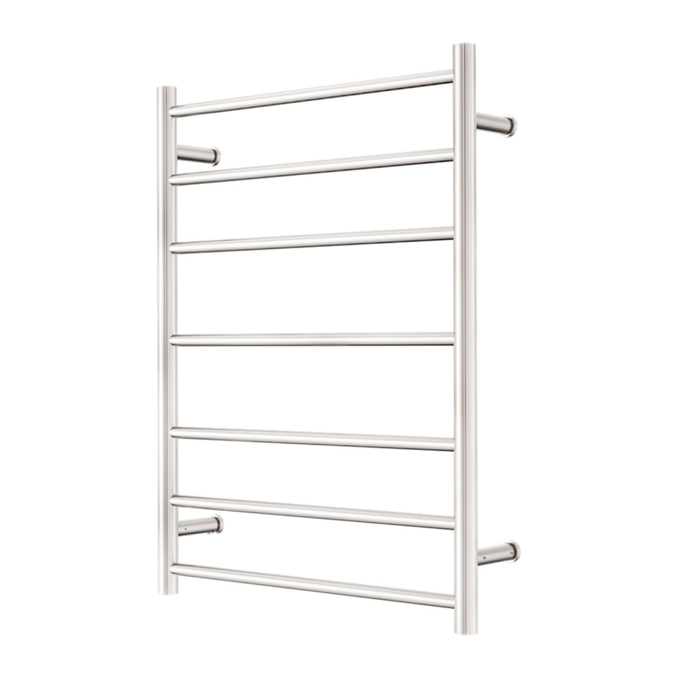 Nero Mecca 240V 7 Bar Heated Towel Ladder Brushed Nickel