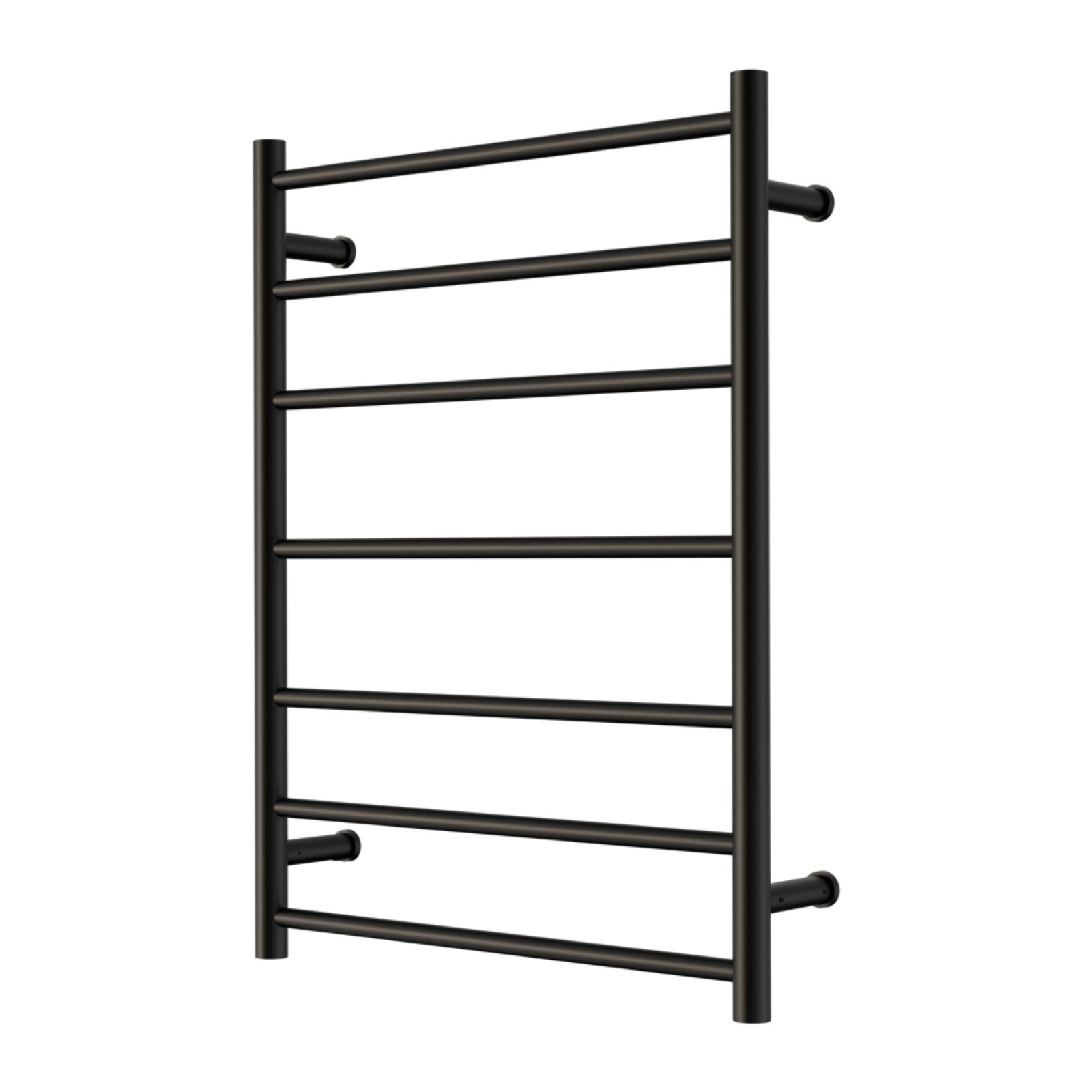 Nero Mecca 240V 7 Bar Heated Towel Ladder Matte Black NR190003HMB - The Blue Space