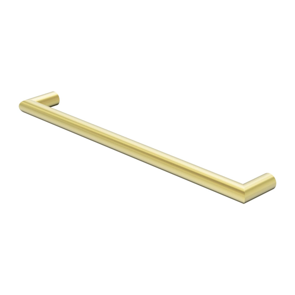 Nero Mecca 240V Single Heated Towel Rail Brushed Gold