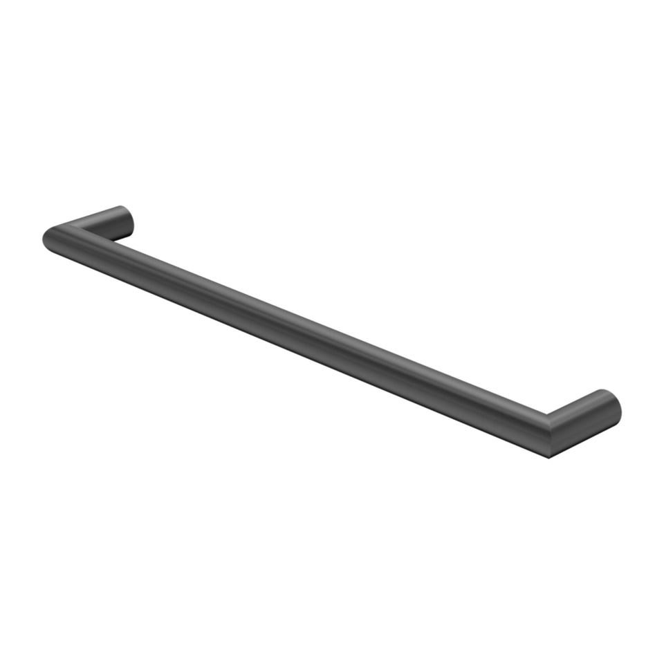 Nero Mecca 240V Single Heated Towel Rail Gun Metal