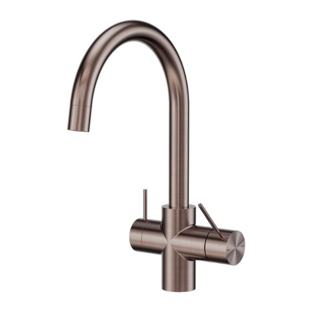 Nero Mecca 3 Way Filtered Mixer Tap Brushed Bronze
