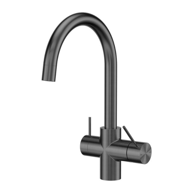 Nero Mecca 3 Way Filtered Mixer Tap Gun Metal NR221907EGM - The Blue Space