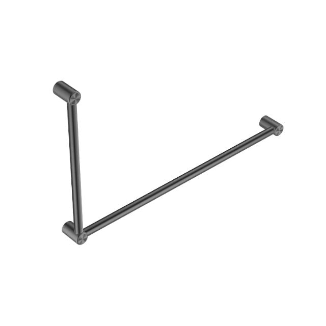 Nero Mecca Care 32mm DDA Grab Rail Set 90 Degree 600x1000mm Gunmetal