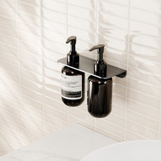 Lifestyle Nero Mecca Double Soap Bottle Holder Gun Metal NR1985AGM - The Blue Space