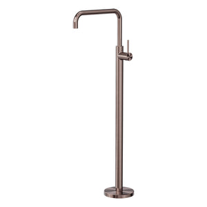 Nero Mecca Freestanding Bath Mixer Square Shape Brushed Bronze