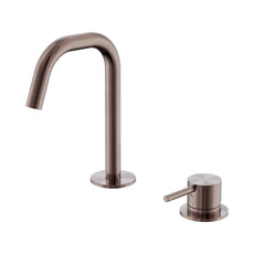 Nero Mecca Hob Basin Mixer Set Edge Spout Brushed Bronze NR221901HBZ - The Blue Space