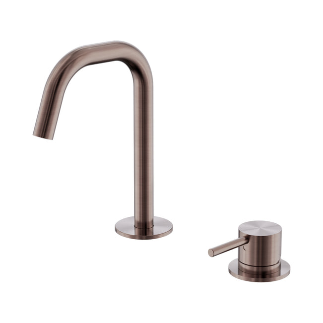 Nero Mecca Hob Basin Mixer Set Edge Spout Brushed Bronze NR221901HBZ - The Blue Space