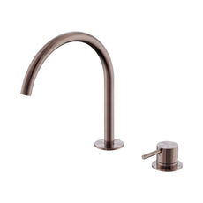 Nero Mecca Hob Bath/Kitchen Mixer Set Arc Spout Brushed Bronze NR221901JBZ - The Blue Space