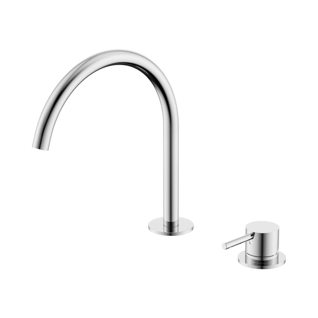 Nero Mecca Hob Bath/Kitchen Mixer Set Arc Spout Chrome NR221901JCH - The Blue Space