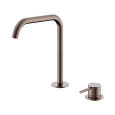 Nero Mecca Hob Bath/Kitchen Mixer Set Edge Spout Brushed Bronze NR221901KBZ - The Blue Space
