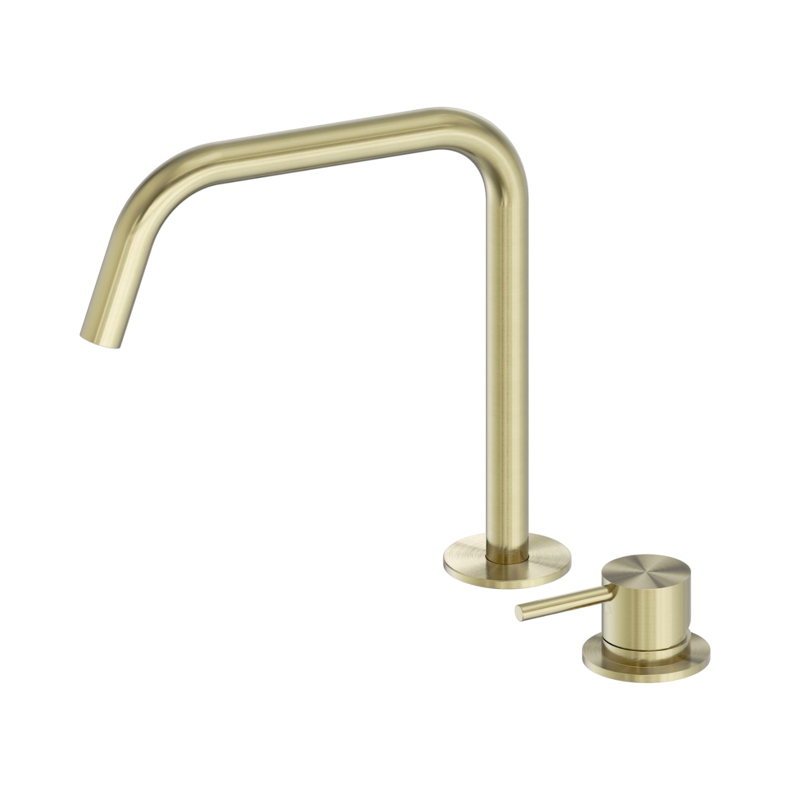 Nero Mecca Hob Bath/Kitchen Mixer Set Edge Spout II Brushed Gold NR221901MBG - The Blue Space