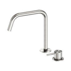 Nero Mecca Hob Bath/Kitchen Mixer Set Edge Spout II Brushed Nickel NR221901MBN - The Blue Space