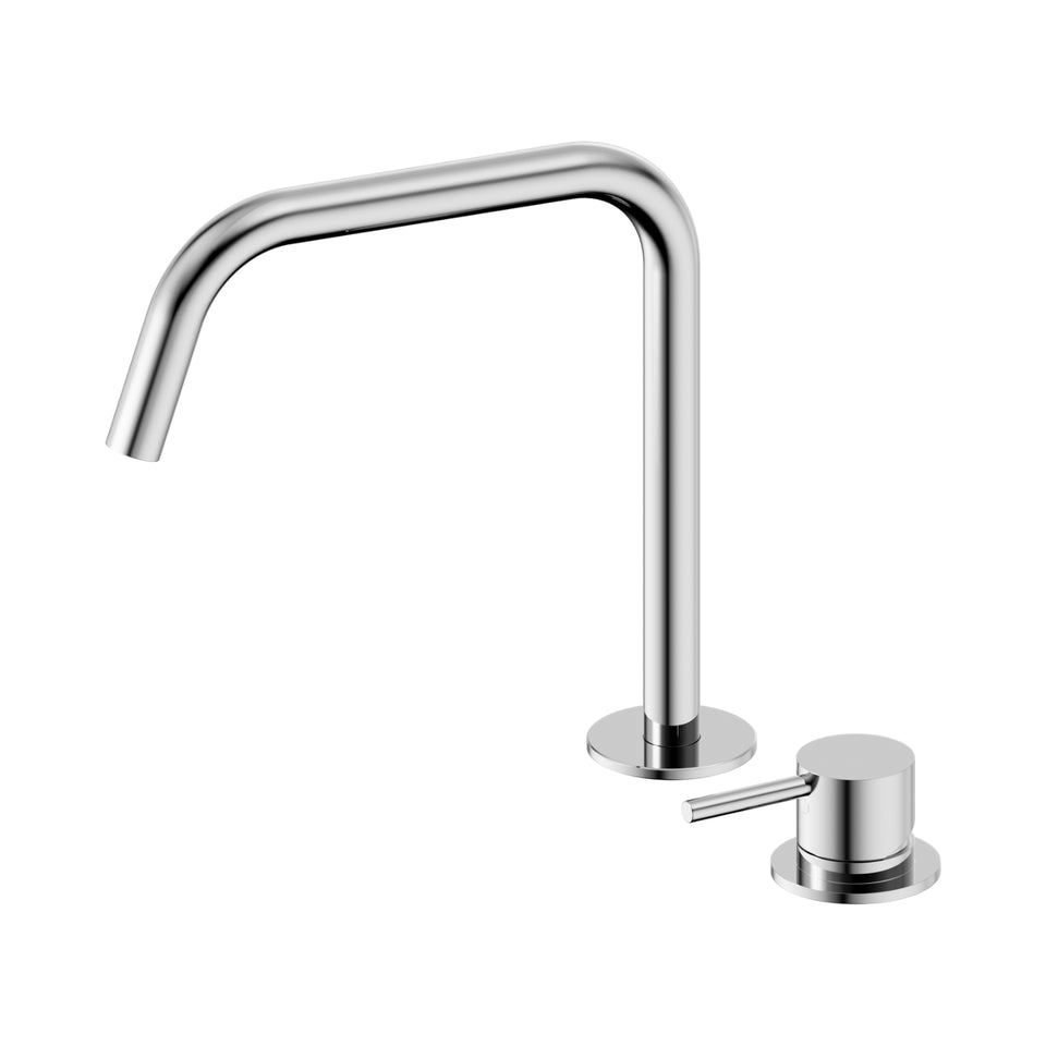 Nero Mecca Hob Bath/Kitchen Mixer Set Edge Spout II Chrome