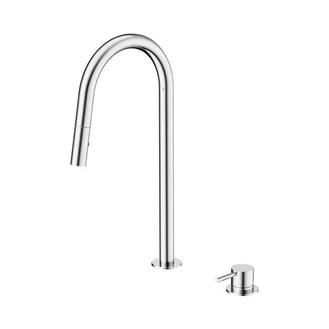 Nero Mecca Hob Mounted Pull Out Sink Mixer - Chrome NR221908BCH