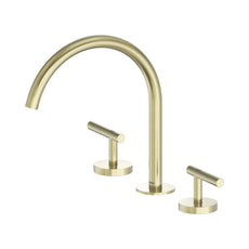 Nero Mecca Lever Bath/Kitchen Set Arc Spout Brushed Gold 25D004BG - The Blue Space