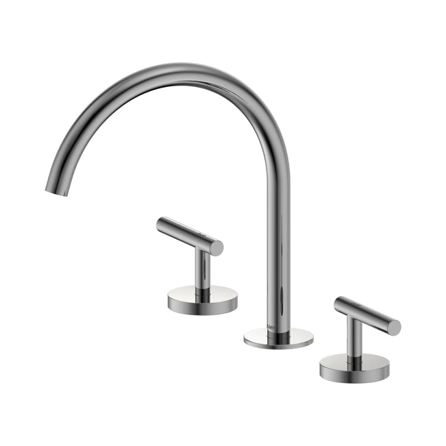Nero Mecca Lever Bath/Kitchen Set Arc Spout Chrome 25D004CH - The Blue Space