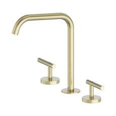 Nero Mecca Lever Bath/Kitchen Set Edge Spout Brushed Gold 25D005BG - The Blue Space