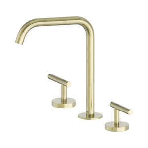 Nero Mecca Lever Bath/Kitchen Set Edge Spout Brushed Gold
