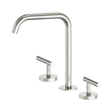 Nero Mecca Lever Bath/Kitchen Set Edge Spout Brushed Nickel 25D005BN - The Blue Space