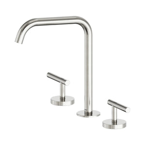 Nero Mecca Lever Bath/Kitchen Set Edge Spout Brushed Nickel