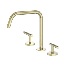 Nero Mecca Lever Bath/Kitchen Set Edge Spout II Brushed Gold 25D003BG - The Blue Space