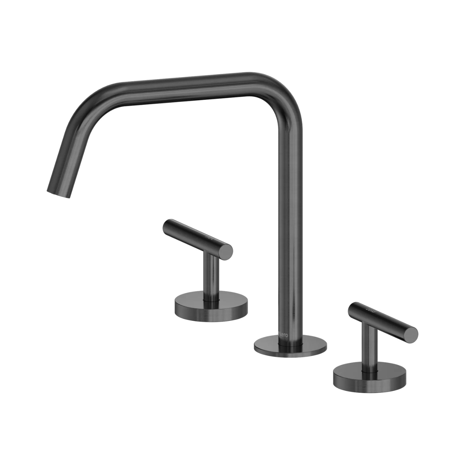 Nero Mecca Lever Bath/Kitchen Set Edge Spout II Gun Metal 25D003GM - The Blue Space