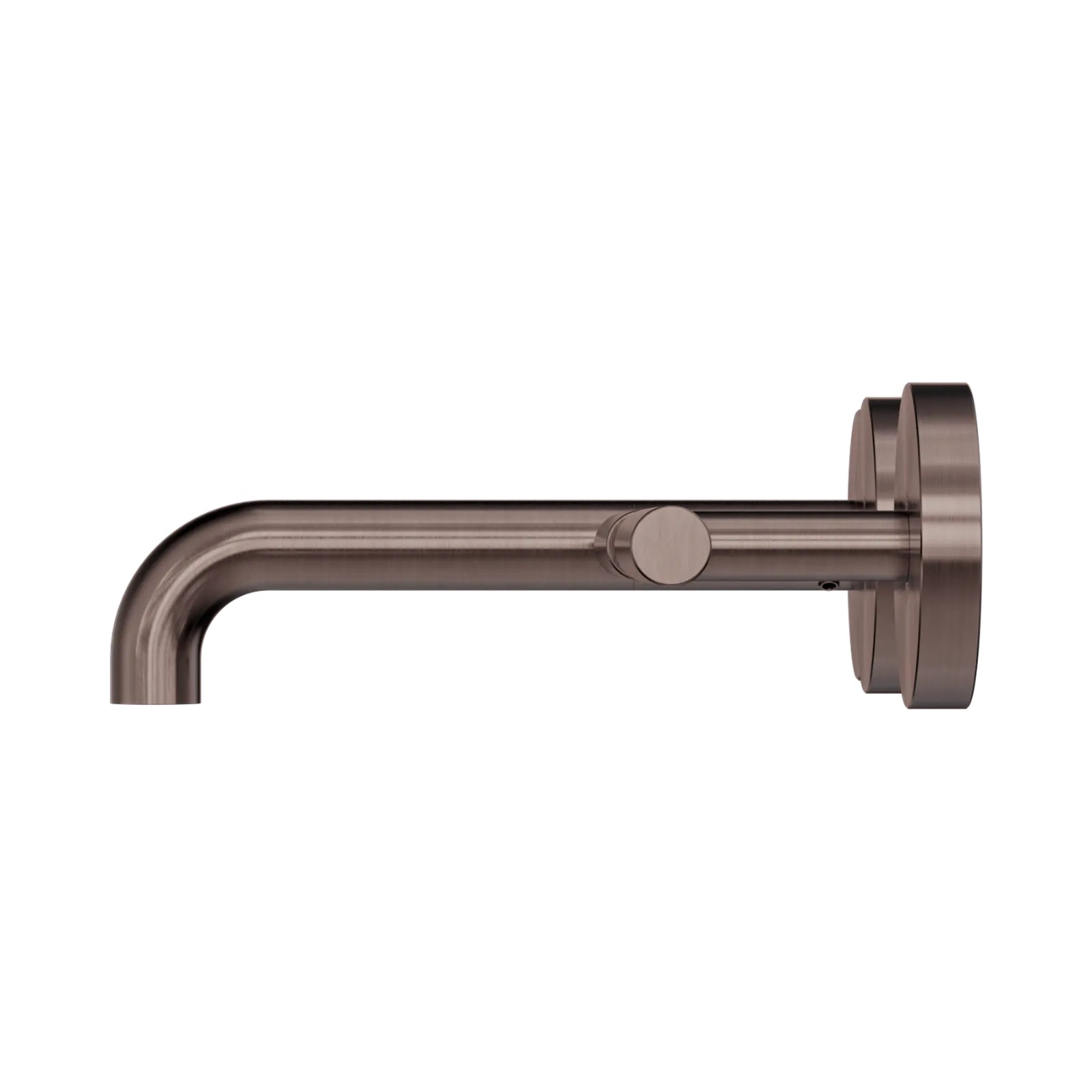 Side Nero Mecca Lever Wall Basin/Bath Set 160mm Offset Spout Brushed Bronze 25D009BZ - The Blue Space
