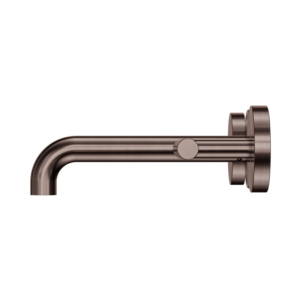 Nero Mecca Lever Wall Basin/Bath Set 160mm Spout Brushed Bronze