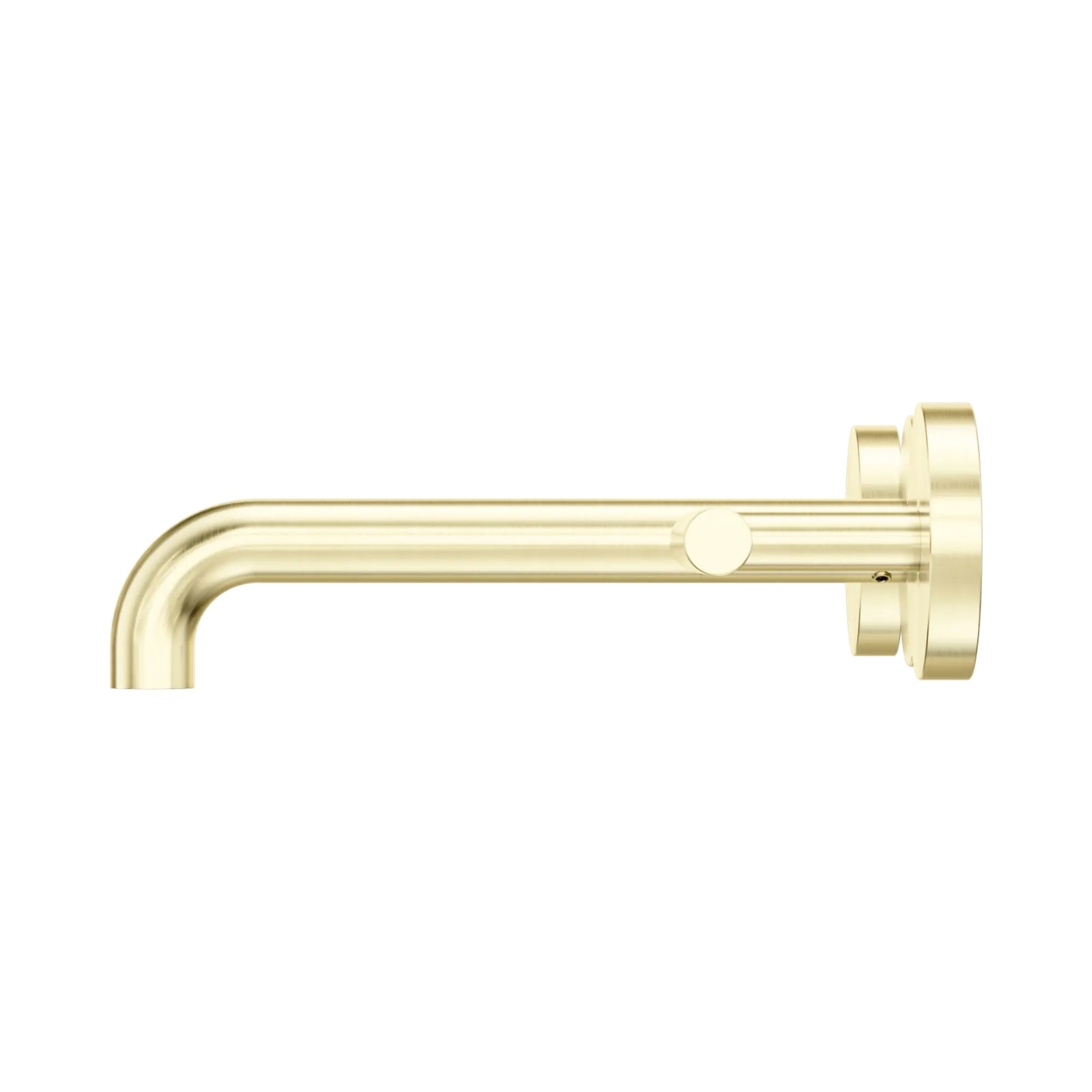 Side Nero Mecca Lever Wall Basin/Bath Set 185mm Spout Brushed Gold 25D007BG - The Blue Space