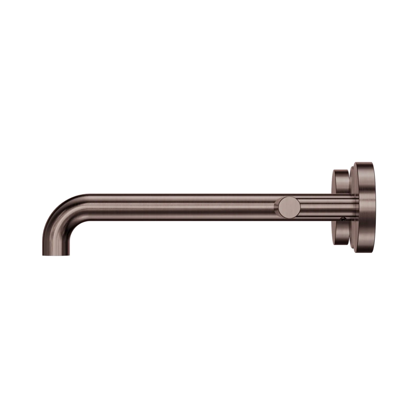 Side Nero Mecca Lever Wall Basin/Bath Set 220mm Spout Brushed Bronze 25D008BZ - The Blue Space