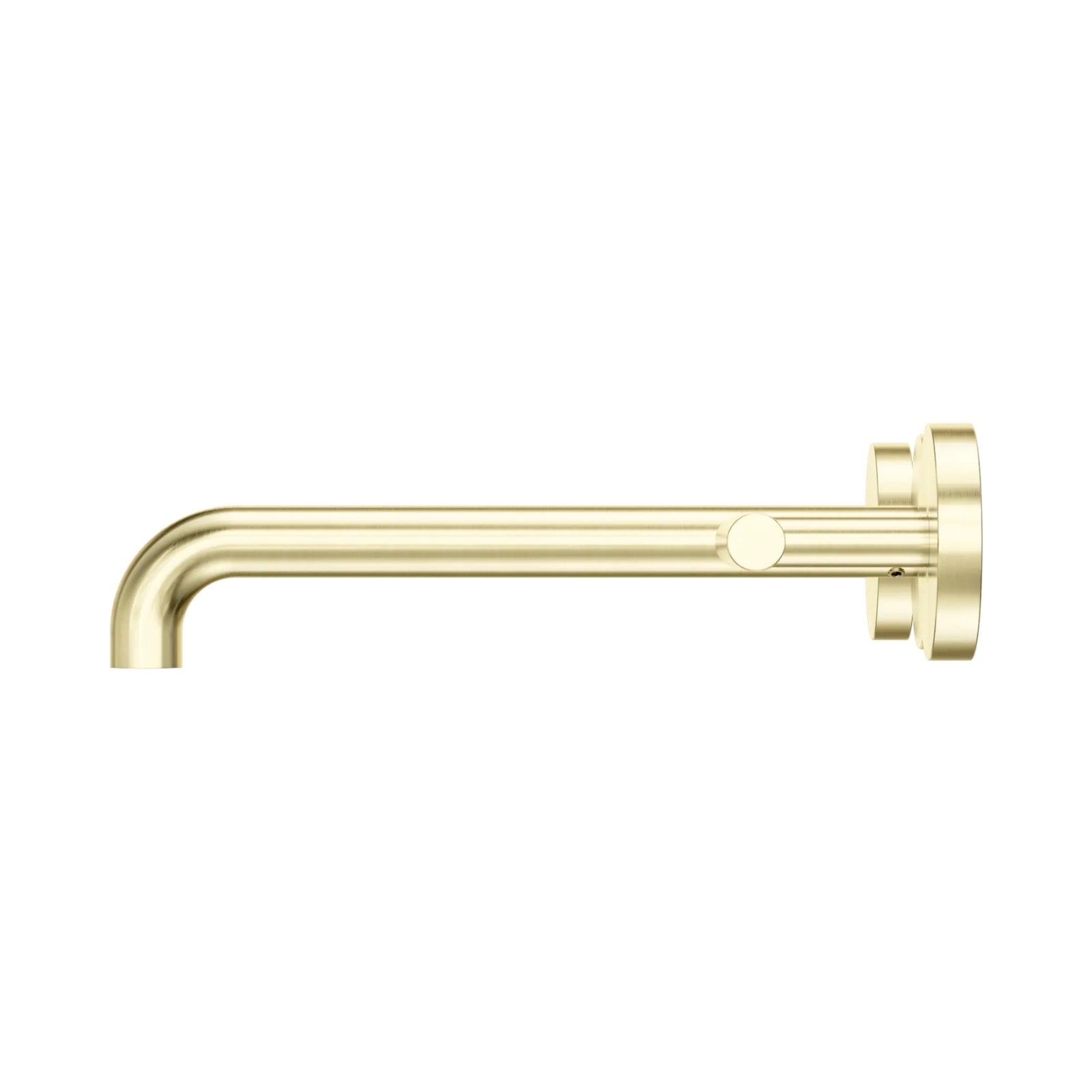 Side Nero Mecca Lever Wall Basin/Bath Set 220mm Spout Brushed Gold 25D008BG - The Blue Space