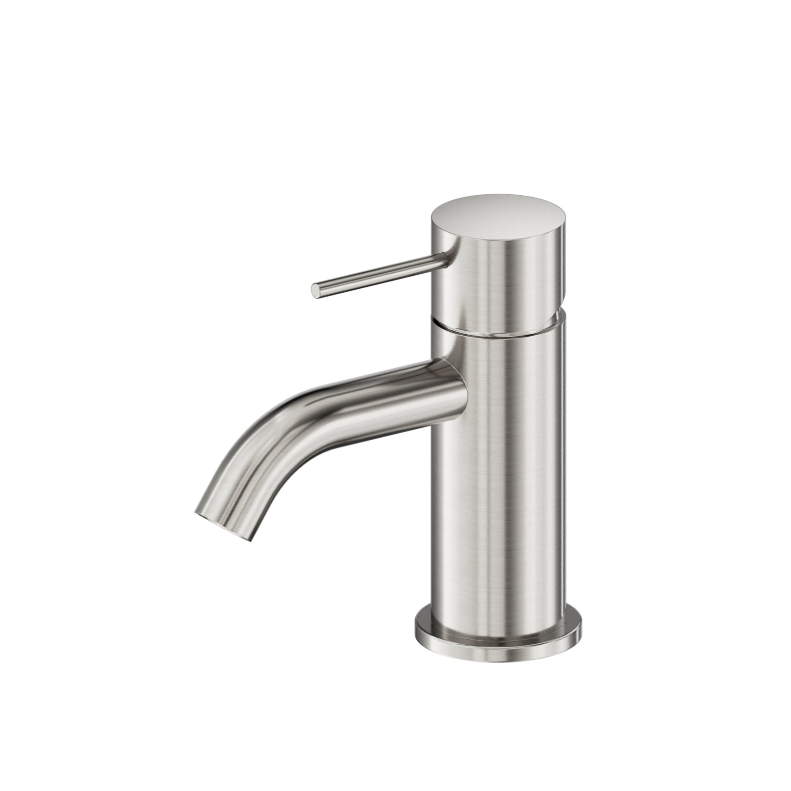 Nero Mecca Mini Basin Mixer Brushed Nickel NR221901FBN - The Blue Space