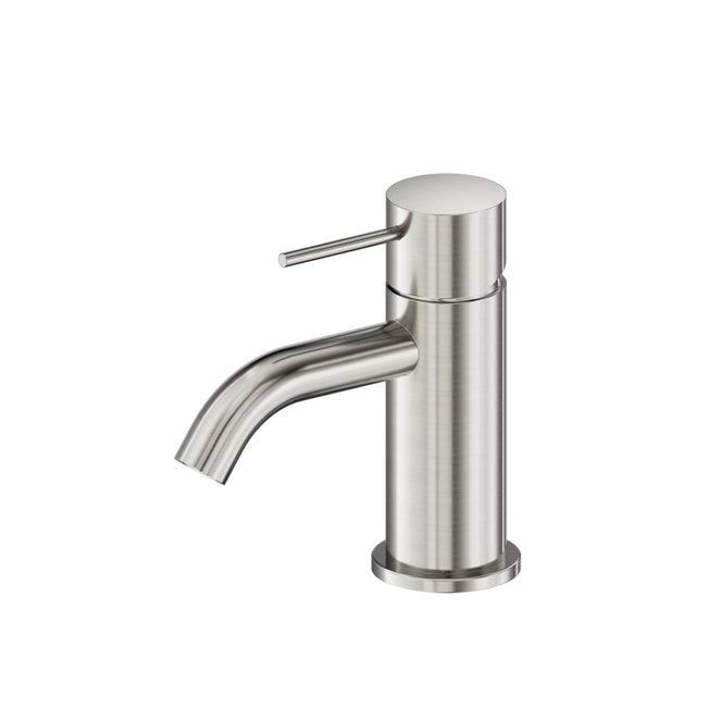Nero Mecca Mini Basin Mixer Brushed Nickel NR221901FBN - The Blue Space