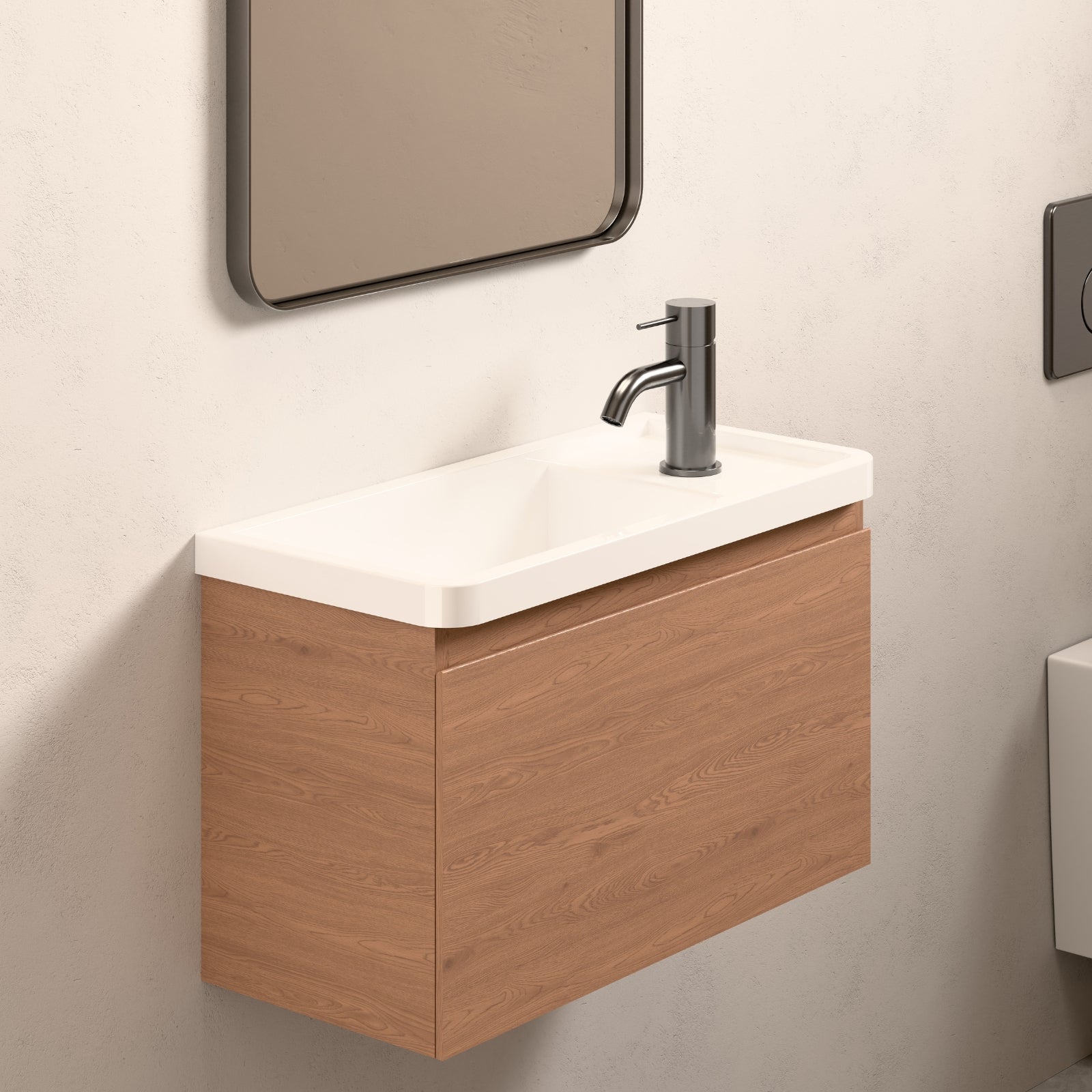 Lifestyle Nero Mecca Mini Basin Mixer Gun Metal NR221901FGM - The Blue Space