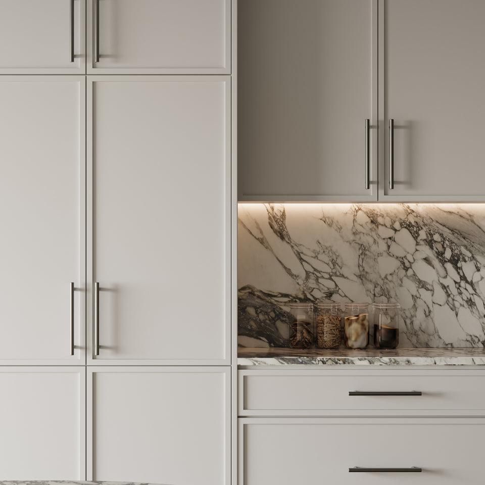 Nero Mecca 330mm Pull Handle Brushed Nickel