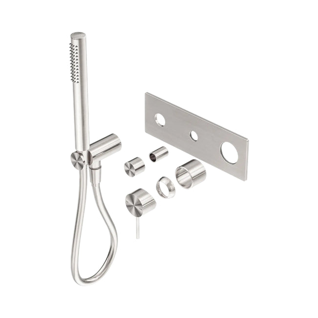 Nero Mecca Shower Mixer Diverter System Trim Kits Only Brushed Nickel