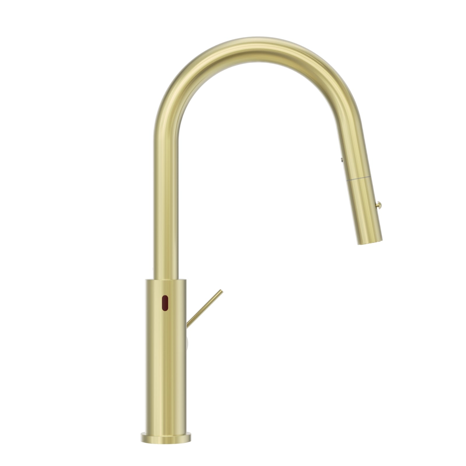 Side Nero Mecca Smart Sensor Pull Out Kitchen Mixer Brushed Gold NR221908ABG - The Blue Space