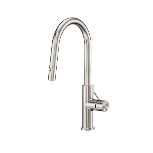 Nero Mecca Smart Sensor Pull Out Kitchen Mixer Brushed Nickel NR221908ABN - The Blue Space