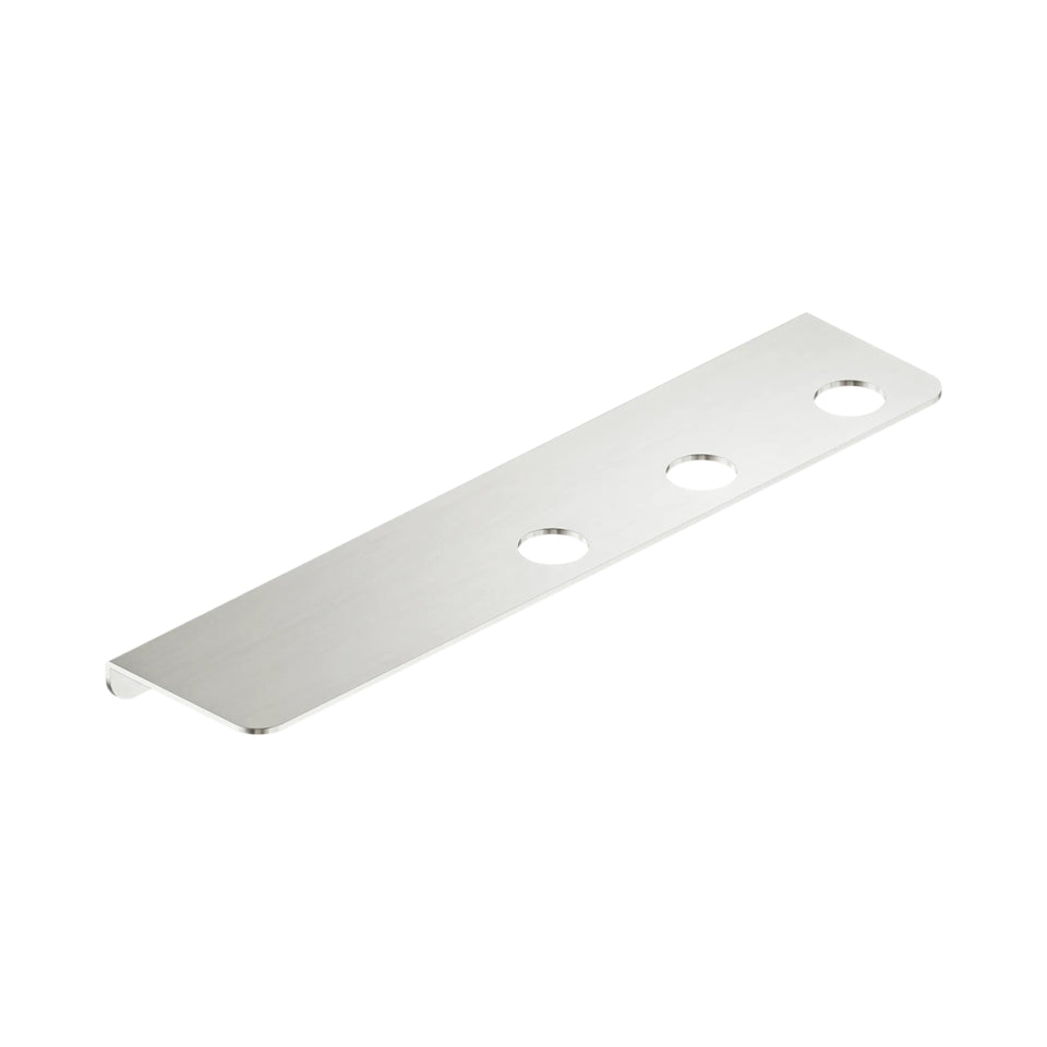 Nero Mecca Triple Soap Bottle Holder With Shelf Brushed Nickel