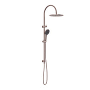 Nero Mecca Twin Shower with Air Shower II Brushed Bronze