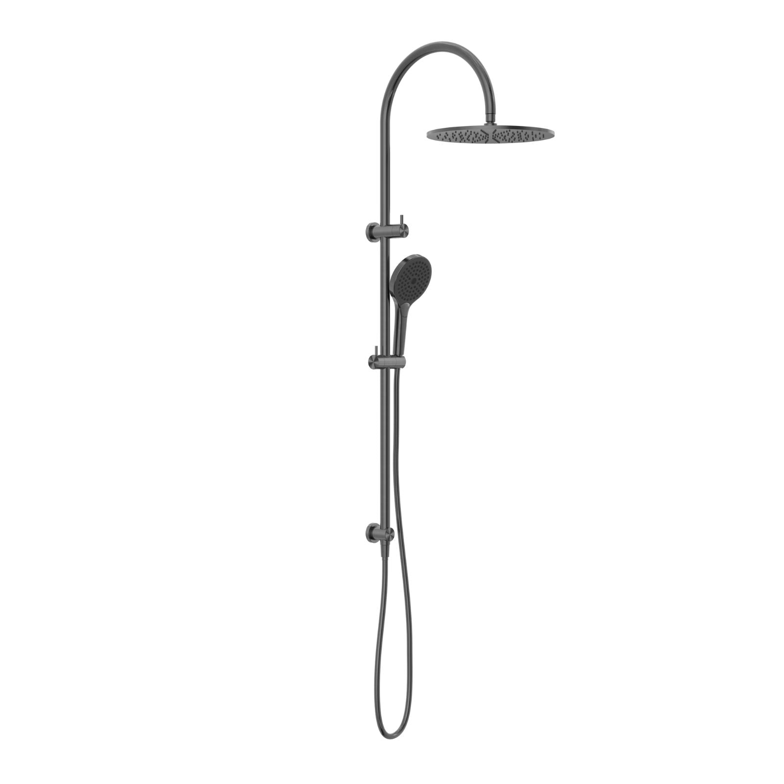 Nero Mecca Twin Shower with Air Shower II Gun Metal NR221905HGM - The Blue Space